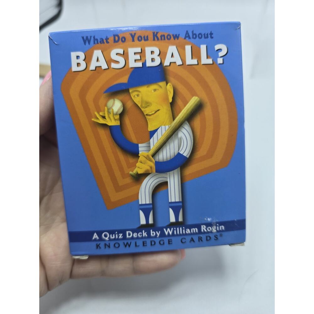 What Do You Know About Baseball Game Knowledge Trivia Quiz Card Deck Game